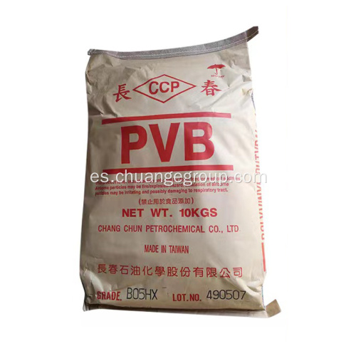 CCP Baja viscosidad PVB B02HX Polyvinyl Butyral Resina